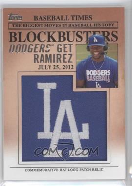 2012 Topps Update Series - Blockbusters Hat Logo Patch #BP-5 - Hanley Ramirez