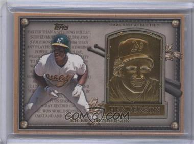 2012 Topps Update Series - Commemorative Hall of Fame Plaques #HOF-RH - Rickey Henderson