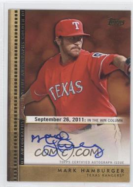 2012 Topps Update Series - Golden Debut Autographs #GDA-MH - Mark Hamburger