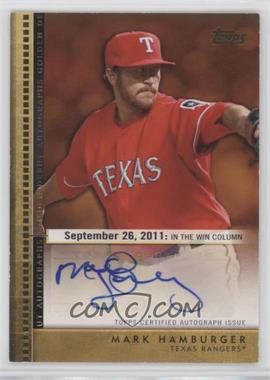 2012 Topps Update Series - Golden Debut Autographs #GDA-MH - Mark Hamburger