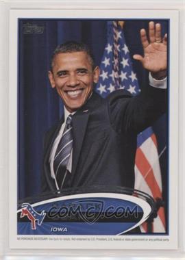 2012 Topps Update Series - Presidential Predictor Barack Obama #PPO-15 - Barack Obama (Iowa)