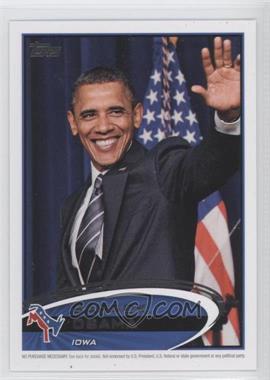 2012 Topps Update Series - Presidential Predictor Barack Obama #PPO-15 - Barack Obama (Iowa)