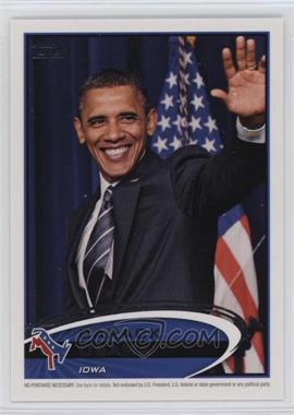 2012 Topps Update Series - Presidential Predictor Barack Obama #PPO-15 - Barack Obama (Iowa)