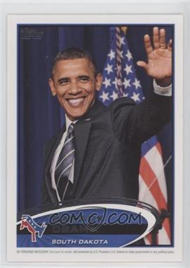 2012 Topps Update Series - Presidential Predictor Barack Obama #PPO-41 - Barack Obama (South Dakota)