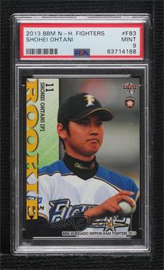 2013 BBM Hokkaido Nippon Ham Fighters - [Base] #F83 - Shohei Ohtani [PSA 9 MINT]