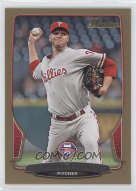 2013 Bowman - [Base] - Gold Border #102 - Roy Halladay