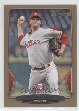 2013 Bowman - [Base] - Gold Border #102 - Roy Halladay