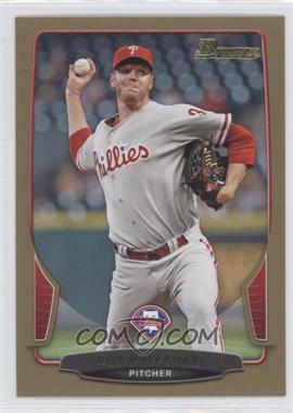 2013 Bowman - [Base] - Gold Border #102 - Roy Halladay