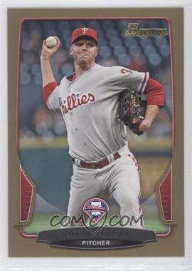 2013 Bowman - [Base] - Gold Border #102 - Roy Halladay