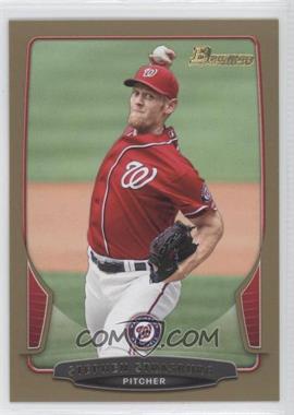 2013 Bowman - [Base] - Gold Border #104 - Stephen Strasburg