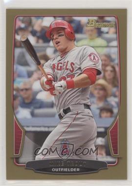 2013 Bowman - [Base] - Gold Border #121 - Mike Trout