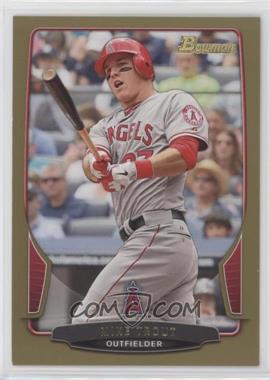 2013 Bowman - [Base] - Gold Border #121 - Mike Trout