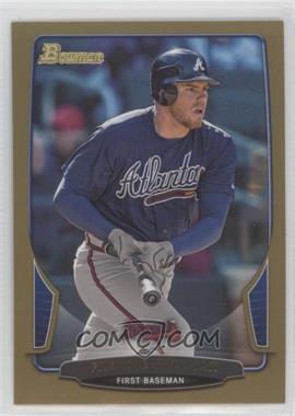 2013 Bowman - [Base] - Gold Border #137 - Freddie Freeman