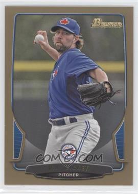 2013 Bowman - [Base] - Gold Border #165 - R.A. Dickey