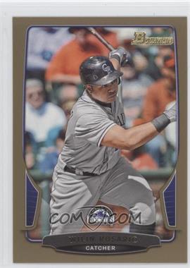 2013 Bowman - [Base] - Gold Border #193 - Wilin Rosario