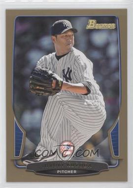 2013 Bowman - [Base] - Gold Border #203 - Hiroki Kuroda