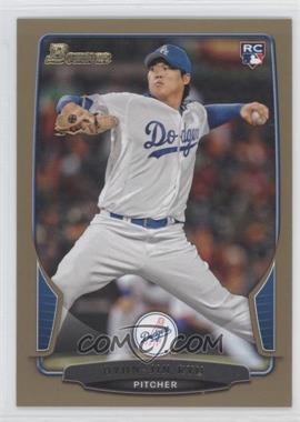 2013 Bowman - [Base] - Gold Border #218 - Hyun-jin Ryu