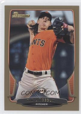 2013 Bowman - [Base] - Gold Border #35 - Tim Lincecum