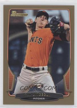 2013 Bowman - [Base] - Gold Border #35 - Tim Lincecum