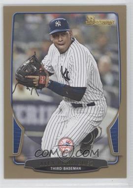 2013 Bowman - [Base] - Gold Border #45 - Alex Rodriguez