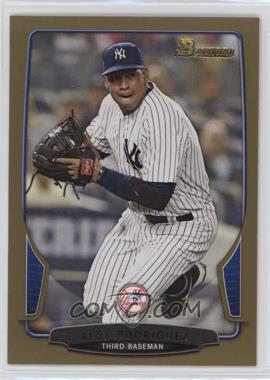 2013 Bowman - [Base] - Gold Border #45 - Alex Rodriguez