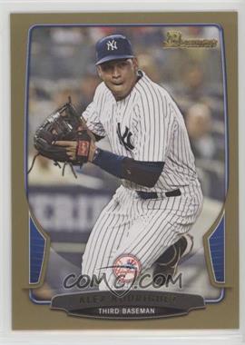 2013 Bowman - [Base] - Gold Border #45 - Alex Rodriguez