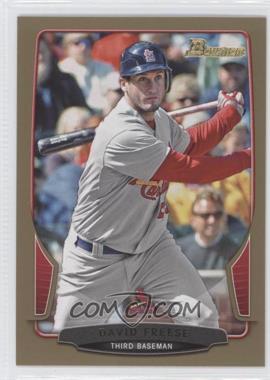 2013 Bowman - [Base] - Gold Border #6 - David Freese