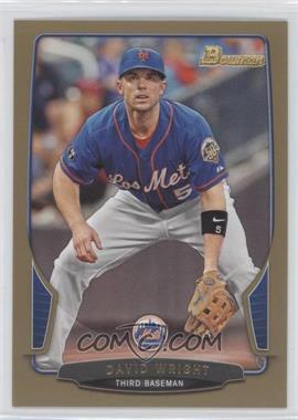 2013 Bowman - [Base] - Gold Border #92 - David Wright