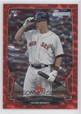 2013 Bowman - [Base] - Red Ice #217 - Brock Holt /25