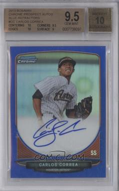 2013 Bowman - Chrome Prospects Autographs - Blue Refractor #BCP-CC - Carlos Correa /150 [BGS 9.5 GEM MINT]