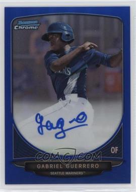 2013 Bowman - Chrome Prospects Autographs - Blue Refractor #BCP-GG - Gabriel Guerrero /150