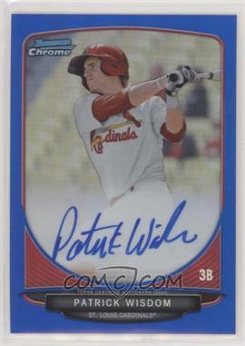 2013 Bowman - Chrome Prospects Autographs - Blue Refractor #BCP-PW - Patrick Wisdom /150