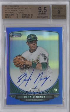 2013 Bowman - Chrome Prospects Autographs - Blue Refractor #BCP-RN - Renato Nunez /150 [BGS 9.5 GEM MINT]