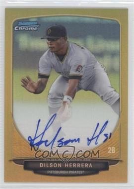 2013 Bowman - Chrome Prospects Autographs - Gold Refractor #BCP-DH - Dilson Herrera /50