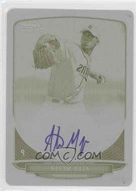 2013 Bowman - Chrome Prospects Autographs - Printing Plate Yellow #BCP-AM - Alex Meyer /1