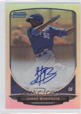 2013 Bowman - Chrome Prospects Autographs - Refractor #BCP-JB - Jorge Bonifacio /500