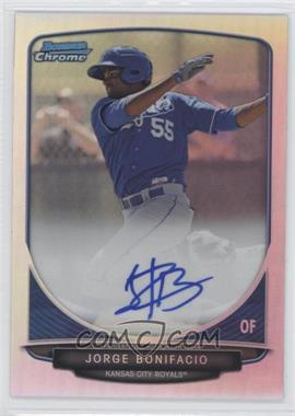 2013 Bowman - Chrome Prospects Autographs - Refractor #BCP-JB - Jorge Bonifacio /500