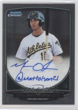 2013 Bowman - Chrome Prospects Autographs - Social Media Refractor #BCP-MO - Matt Olson /10