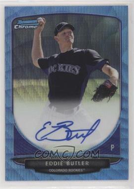 2013 Bowman - Chrome Prospects Autographs - Wrapper Redemption Blue Wave Refractor #BCP-EB - Eddie Butler /50