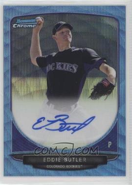 2013 Bowman - Chrome Prospects Autographs - Wrapper Redemption Blue Wave Refractor #BCP-EB - Eddie Butler /50