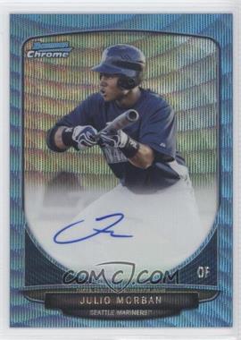 2013 Bowman - Chrome Prospects Autographs - Wrapper Redemption Blue Wave Refractor #BCP-JM - Julio Morban /50