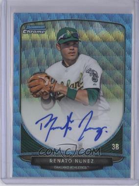 2013 Bowman - Chrome Prospects Autographs - Wrapper Redemption Blue Wave Refractor #BCP-RN - Renato Nunez /50