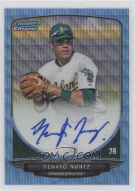 2013 Bowman - Chrome Prospects Autographs - Wrapper Redemption Blue Wave Refractor #BCP-RN - Renato Nunez /50