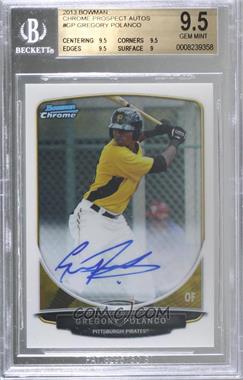 2013 Bowman - Chrome Prospects Autographs #BCP-GP - Gregory Polanco [BGS 9.5 GEM MINT]