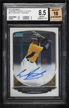 2013 Bowman - Chrome Prospects Autographs #BCP-GP - Gregory Polanco [BGS 8.5 NM‑MT+]