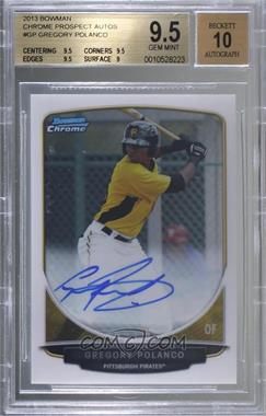 2013 Bowman - Chrome Prospects Autographs #BCP-GP - Gregory Polanco [BGS 9.5 GEM MINT]