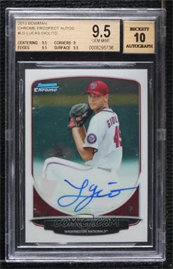 2013 Bowman - Chrome Prospects Autographs #BCP-LG - Lucas Giolito [BGS 9.5 GEM MINT]