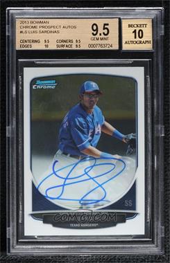 2013 Bowman - Chrome Prospects Autographs #BCP-LS - Luis Sardinas [BGS 9.5 GEM MINT]