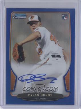 2013 Bowman - Chrome Rookie Autographs - Blue Refractor #ACR-DB - Dylan Bundy /250