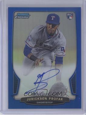 2013 Bowman - Chrome Rookie Autographs - Blue Refractor #ACR-JP - Jurickson Profar /250